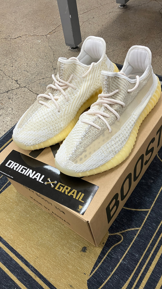 ADIDAS YEEZY BOOST 350 V2 NATURAL(PRE-OWNED) FZ5246 SIZE 10 ADIDAS YEEZY BOOST 350 V2 NATURAL(PRE-OWNED) FZ5246 SIZE 10