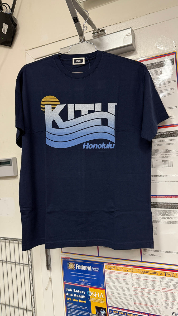 KITH HONOLULU WAVEY TEE NOCTURNAL SIZE M – Original Grail