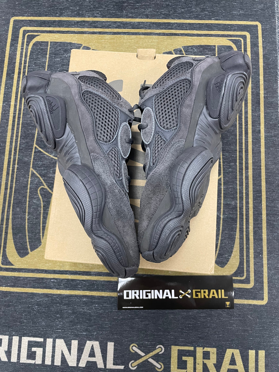 ADIDAS YEEZY 500 UTILITY BLACK (PRE-OWNED) F36640 SIZE 8 