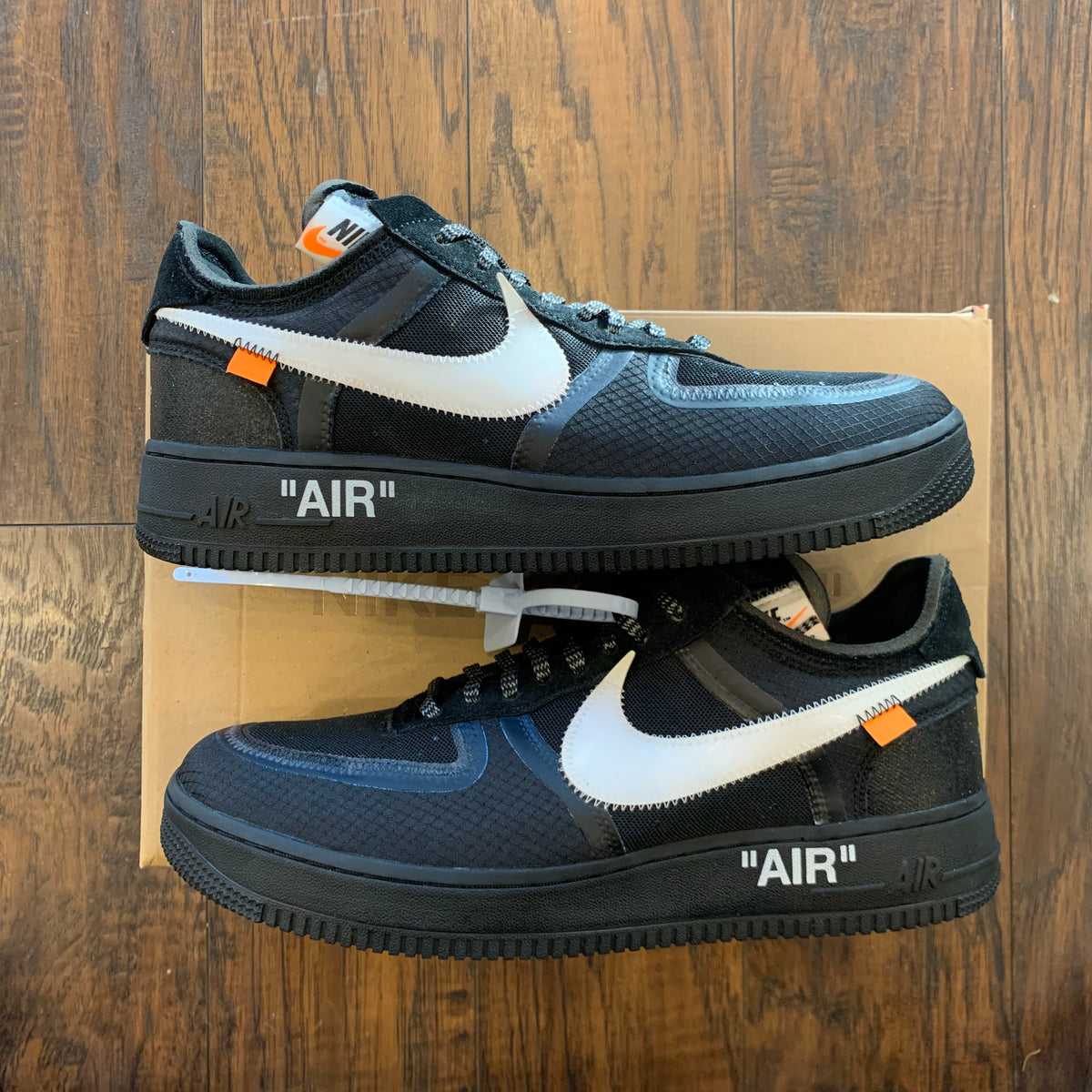 NIKE FORCE 1 OFF-WHITE BLACK WHITE (PRE-OWNED) SIZE – Original Grail