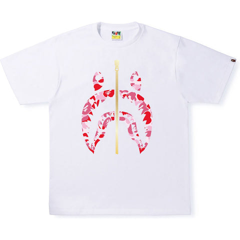 BAPE WHITE ABC CAMO SHARK TEE WHITE
