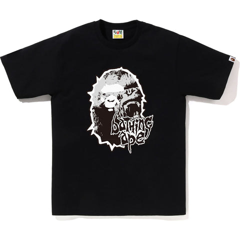 BAPE MAD APE HEAD TEE BLACK SIZE S