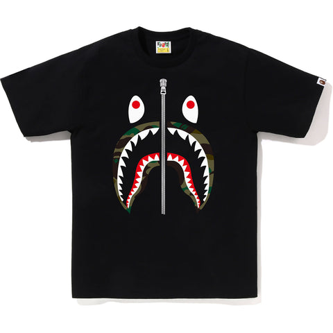 BAPE 1ST CAMO SHARK T-SHIRT BLACK
