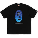 BAPE CAMO APE HEAD RELAXED FIT T-SHIRT BLACK