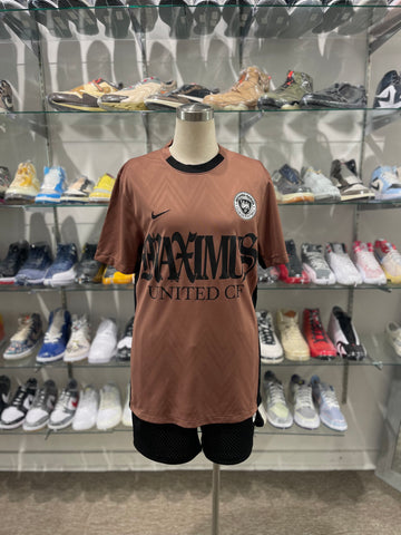 TRAVIS SCOTT NIKE COMPLEXCON MAXIMUS SOCCER JERSEY BROWN
