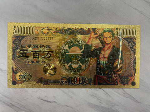 ONE PIECE CURRENCY GOLD CARD OP-S2-10