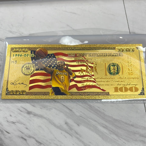 KOBE BRYANT CURRENCY GOLD CARD KB-10