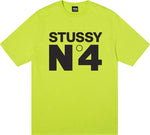 STUSSY NO.4 TEE KEYLIME SIZE XL