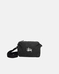 STUSSY CANVAS SIDE BAG WASHED BLACK