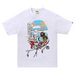 BAPE JAPAN CULTURE APE HEAD TEE WHITE SIZE XXL