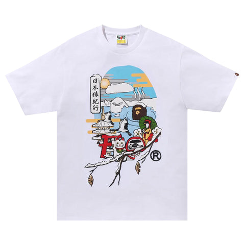 BAPE JAPAN CULTURE APE HEAD TEE WHITE SIZE XXL