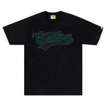 BAPE VARSITY BASEBALL LOGO TEE BLACK SIZE XXL