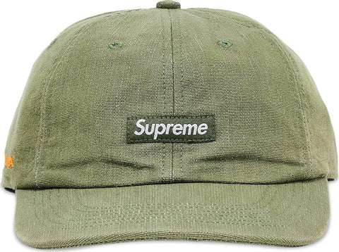SUPREME CORDURA DENIM SMALL BOX 6-PANEL GREEN