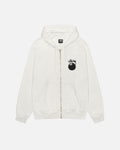 STUSSY 8 BALL ZIP HOODIE PIGMENT DYED NATURAL