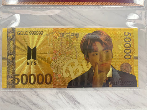 BTS CURRENCY GOLD CARD BTS-1