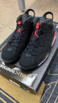 JORDAN 6 RETRO BLACK INFRARED (2019) (PRE-OWNED) 384664060 SIZE 8