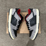 NIKE SB DUNK LOW SUPREME BLACK CEMENT (2002) (PRE-OWNED NO BOX) 304292131 SIZE 10