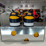 NIKE DUNK LOW OFF-WHITE UNIVERSITY GOLD MIDNIGHT NAVY CT0856700 SIZE 11 (PRE-OWNED)