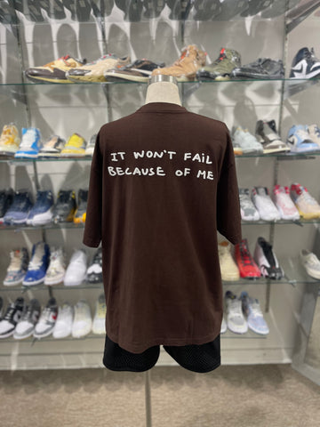 TRAVIS SCOTT TOM SACHS COMPLEXCON TEE BROWN