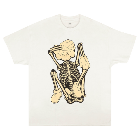KAWS SKELETON NEW FICTION TEE SIZE M