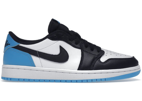 JORDAN 1 RETRO LOW OG BLACK DARK POWDER BLUE (GS) CZ0858104 SIZE 5Y