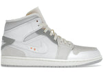 JORDAN 1 MID SE CRAFT INSIDE OUT WHITE GREY DM9652100 SIZE 9.5
