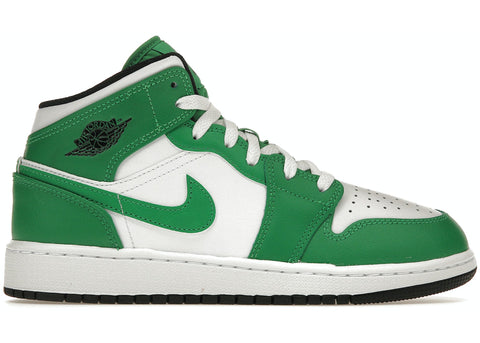 AIR JORDAN 1 MID LUCKY GREEN DQ8423301 SIZE 6Y