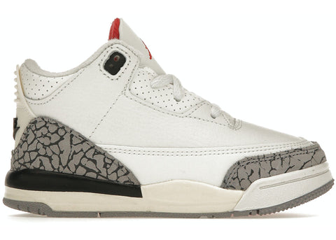 JORDAN 3 RETRO WHITE CEMENT REIMAGINED (TD) DM0968100 SIZE 10C