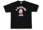 BAPE ABC CAMO COLLEGE T-SHIRT BLACK PINK