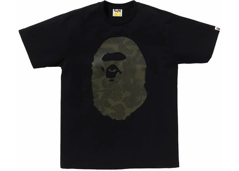 BAPE ASIA CAMO BIG APE HEAD TEE BLACK