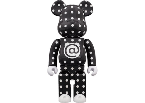 BEARBRICK POLKA DOT 400% BLACK (PRE-OWNED)