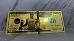 LEBRON JAMES CURRENCY GOLD CARD LJ1
