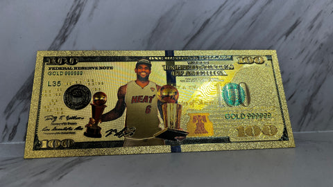 LEBRON JAMES CURRENCY GOLD CARD LJ1