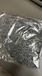 MURAKAMI FLOWER AND SKULLS JACQUARD DENIM BUCKET HAT GRAY SIZE L