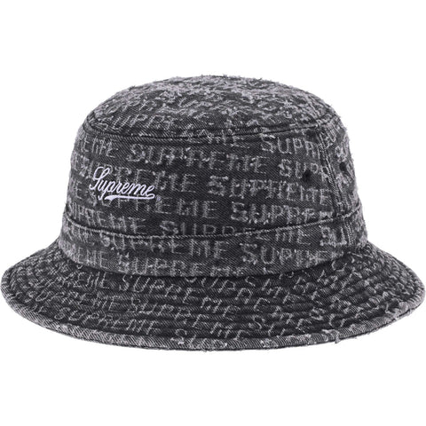 SUPREME NEEDLE PUNCH DENIM CRUSHER BLACK