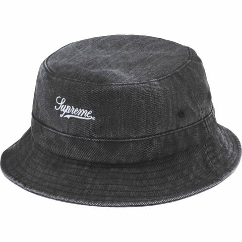 SUPREME COATED DENIM CRUSHER BLACK SIZE M/L