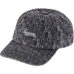 SUPREME NEEDLE PUNCH DENIM 6-PANEL BLACK