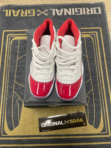 JORDAN 11 RETRO CHERRY 2022 GS PRE OWNED 378038116 SIZE 6Y Original Grail
