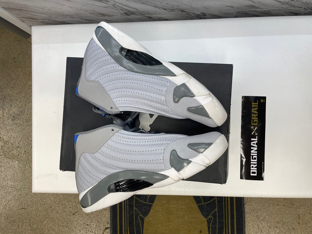 JORDAN 14 RETRO WOLF GREY PRE OWNED 487471004 SIZE 9 Original Grail