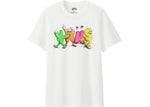 KAWS X UNIQLO LOGO TEE (ASIA SIZING) WHITE SIZE XL