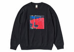 KAWS X WARHOL GRAPHIC 476119 SWEATSHIRT BLACK (ASIA SIZING) SIZE S, M, L, XL