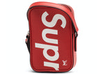 LOUIS VUITTON X SUPREME DANUBE EPI PPM SHOULDER BAG RED 2017