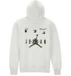 OFF-WHITE X JORDAN HOODIE WHITE DM0059054 SIZE L