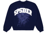 SP5DER VARSITY WEB CREWNECK NAVY SIZE M