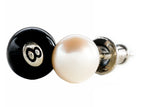 STUSSY 8 BALL EARRING STERLING SILVER