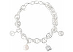 STUSSY ICON CHARM BRACELET STERLING SILVER