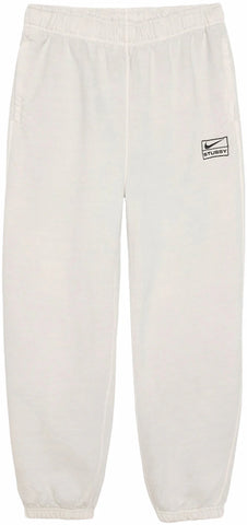 STUSSY X NIKE PIGMENT DYED FLEECE PANT LIGHT BONE