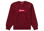 SUPREME BOX LOGO CREWNECK (FW22) CARDINAL SIZE M