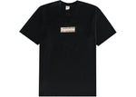SUPREME BURBERRY BOX LOGO TEE BLACK SIZE S