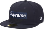 SUPREME CHAMPIONSHIP BOX LOGO NEW ERA 59FIFTY HAT NAVY SIZE 7 3/4